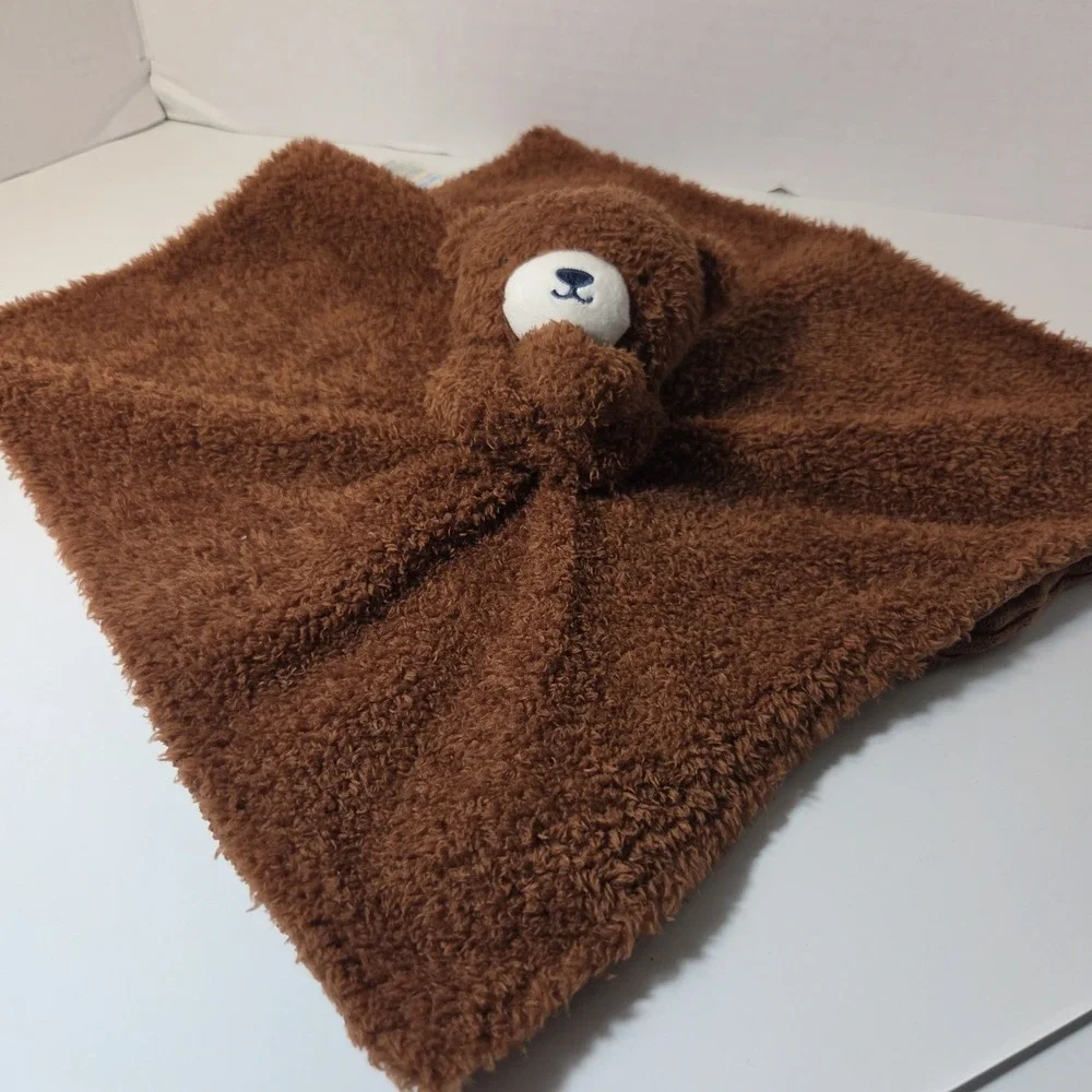 Carter's Just One You Brown Bear Baby Lovey Security Blanket Ribbed